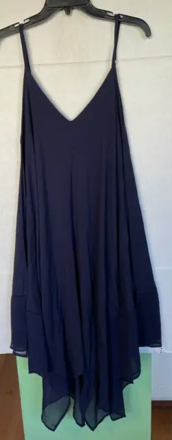TOMMY BAHAMA Cotton Modal Scarf Dress WOMENS SIZE S SMALL NAVY BLUE
