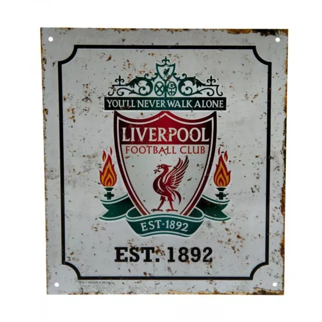 Liverpool FC Retro Logo Sign - New Official LFC Club Merchandise