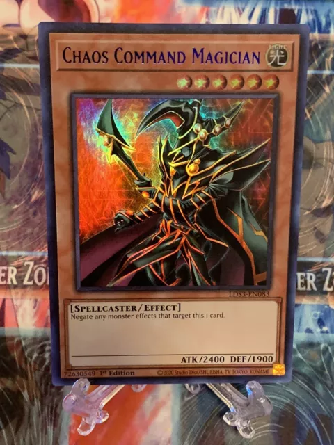 Yugioh x1 Chaos Command Magician (Blue) LDS3-EN083 1st Ed Ultra Rare (NM)