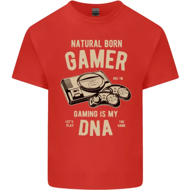 T-shirt per bambini Natural Born Gamer gioco divertente bambini 4