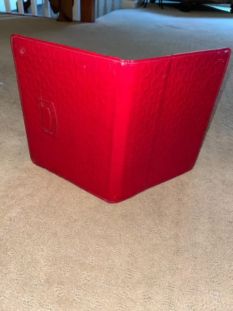 Rare Red Coach iPad 2 tablet case patent leather C Julia EUC