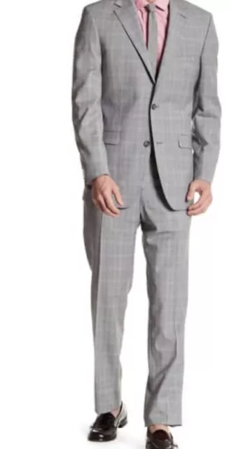 Ike By Ike Behar Positano Suit, 36S, Gray