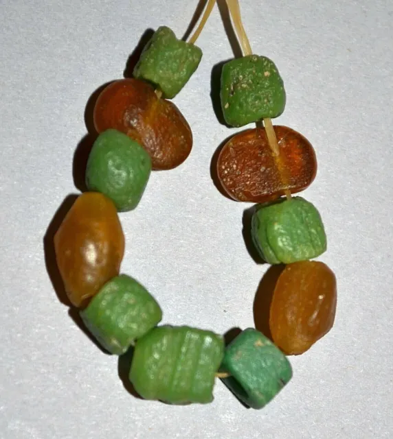 Rare Ancient Glass Excavated Dig Beads Afghanistan Trade Circa 1000 Years Old