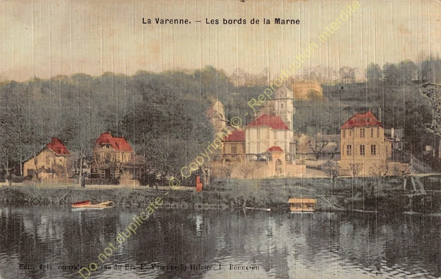 CPA 94210 La Varenne Villas Edges Of Marne Edit Grocery Central