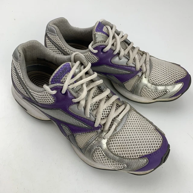 Reebok Easy Tone Donna Scarpe Misura 7.5 Bianco Viola 55030790