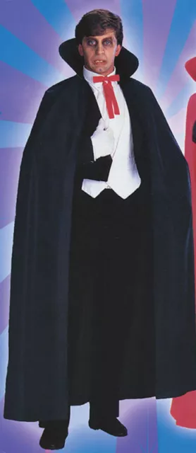DRACULA VAMPIRE CAPE Halloween Kostüm schwarz Mantel
