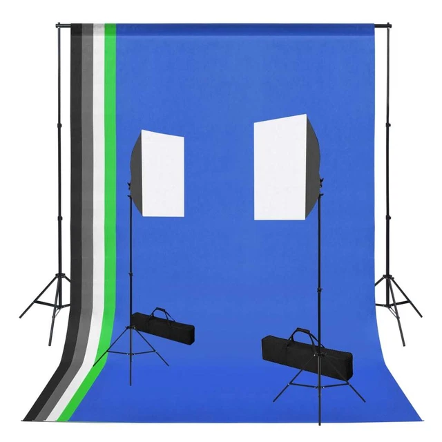 Kit per Studio Fotografico con Luce Softbox e Fondali 5199397