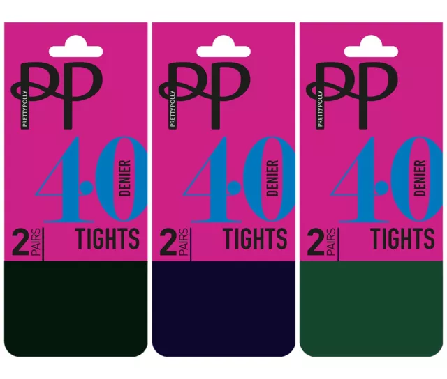 Medias opacas Pretty Polly Damas 40 Denier Medias Todos los Días (paquete de 2)