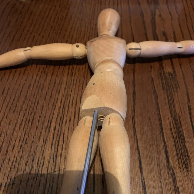 Künstler Holz Bewegliche Figur 3