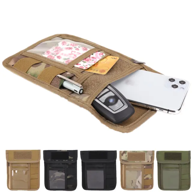 Tactical Cell Phone Pouch Wallet Neck Lanyard Hanging Pouch Chest Storage Bag US