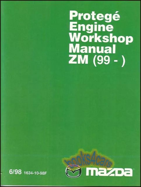 Mazda Protege Zm Engine Shop Manual Service Repair Familia Book 1999-2002 2001