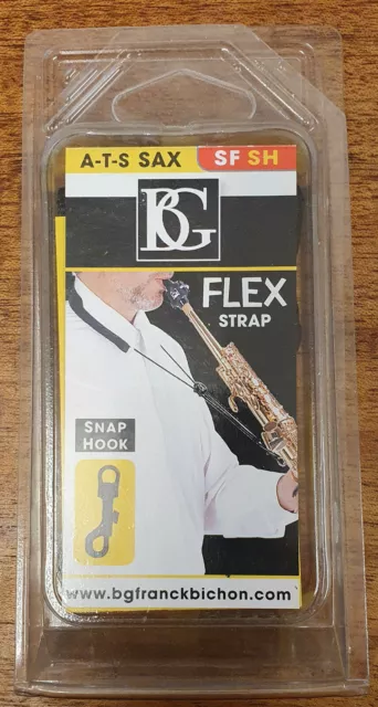 BG SFSH Alt/Tenor/Sopran Saxophon Flexband, Druckknopfhaken