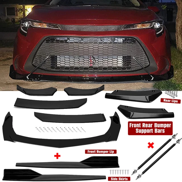 For Toyota Corolla Front Rear Bumper Lip Spoiler Splitter Body/ Kit Side Skirt/