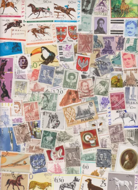 Kiloware - Poland : 677 Used Stamps