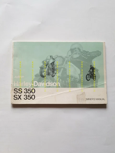 Harley-Davidson SS 350 - SX 350 1974 manuale uso INGLESE moto originale Harley-Davidson SS 350 - SX 350 1974 manuale uso INGLESE moto originale