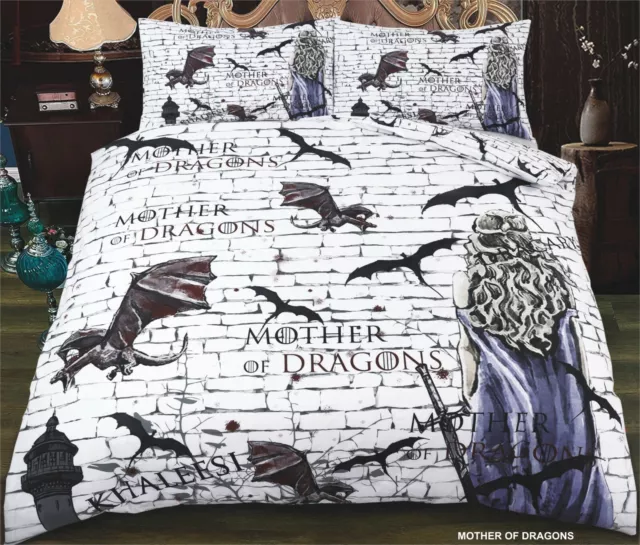 Game of Thrones Theme Design Mother of Dragon 3D Duvet Cover set Bargain Sale