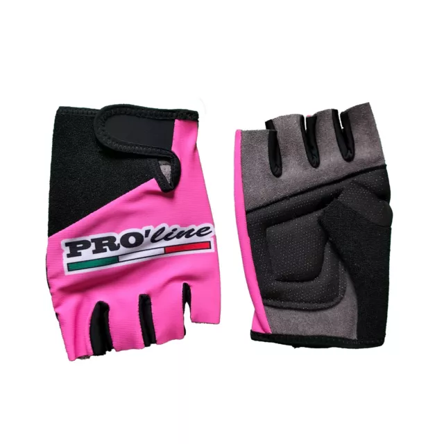 Guanti Ciclismo Estivi PRO' line Rosa Bici Da Corsa MTB Spinning L