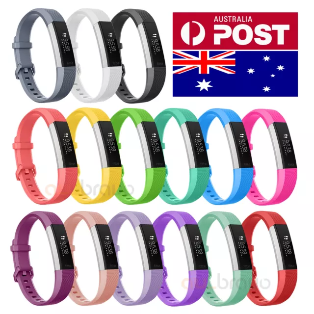 New Replacement Silicone Wrist Band Secure Buckle for Fitbit Alta HR / Alta AU