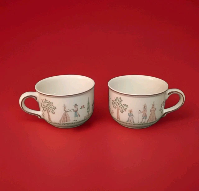 Tasses à Café Anciennes Rusticana Villeroy & Boch - Lot Multicouleur - Vintage