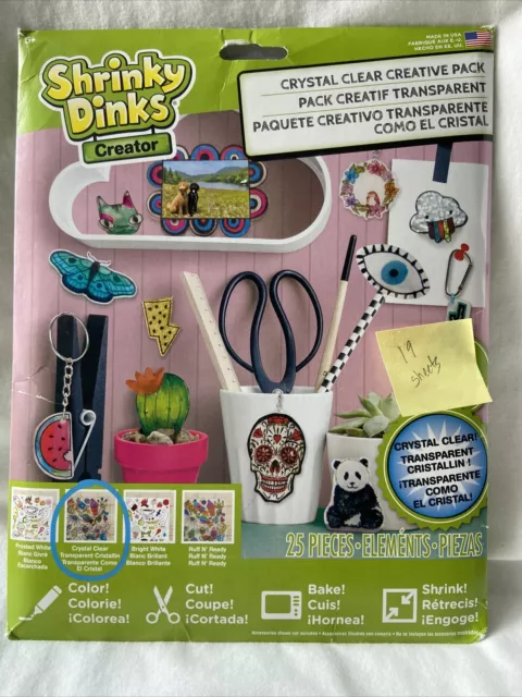 Shrinky Dinks Crystal Clear 10 Sheet Creative Pack 