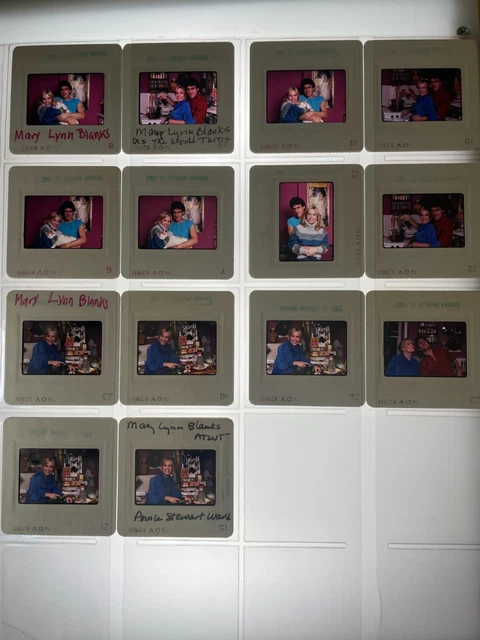 Dw5-818 Mary Lynn Blanks & Boyfriend Lot (14) 35Mm Orig Slide Via Dianna Whitley