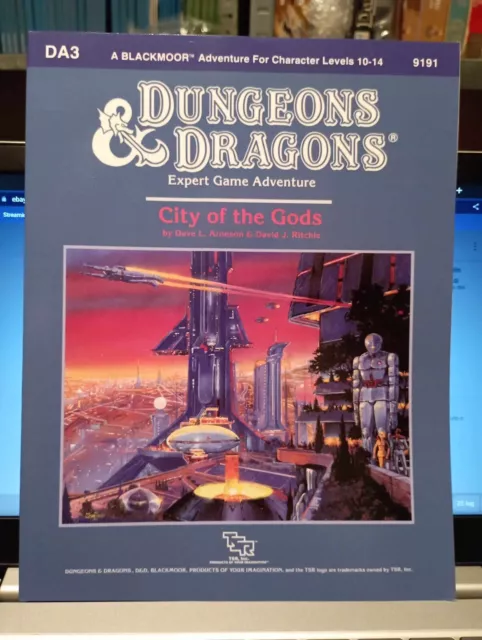 TSR D&D Dungeons & Dragons Module DA2 City of the Gods OFFICIAL REPRINT