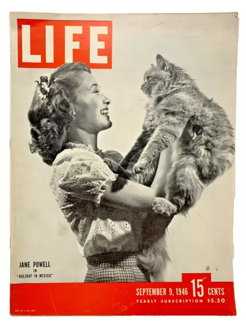 LIFE Magazine September 9th 1946 - Jane Powell, George Allen, Eleanor Roosevelt