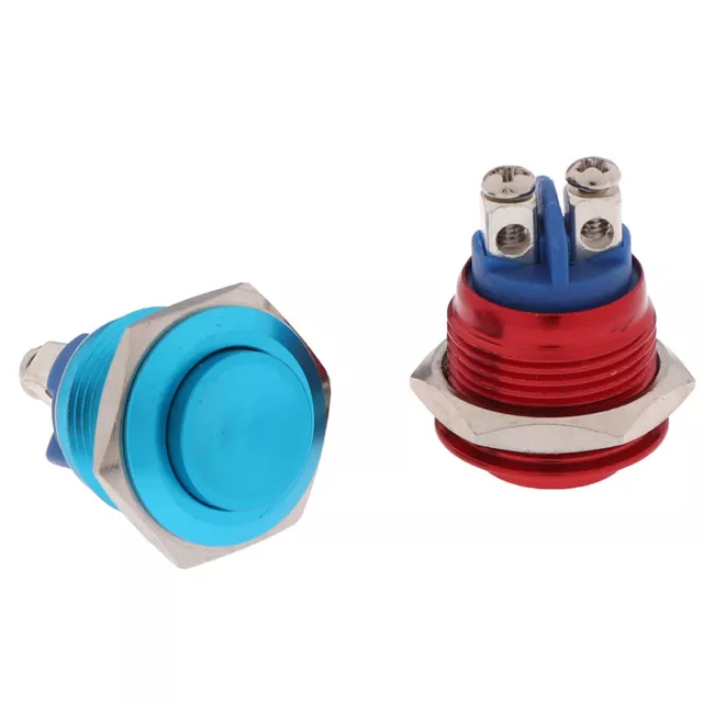 1Pc Momentary Push Button Switch 16mm Waterproof Mount Button Swit.d3 Sg