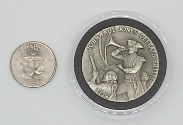 535 John Paul Jones Defeats British 1779 Pewter Medal