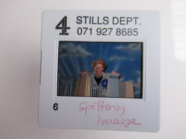 Margaret Thatcher , Spitting Image   slide (35mm film) Good focus no reflection