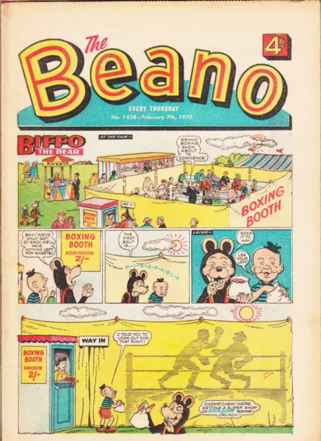 THE BEANO COMIC No. 1438 FEBRUARY 7th 1970 BIFFO THE BEAR = D.C. THOMSON & Co