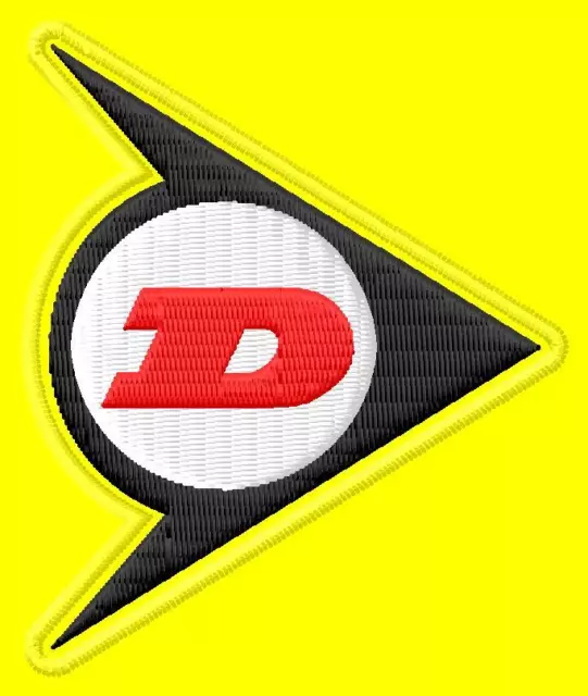 Dunlop logo ecusson brodé patche Thermocollant iron-on patch
