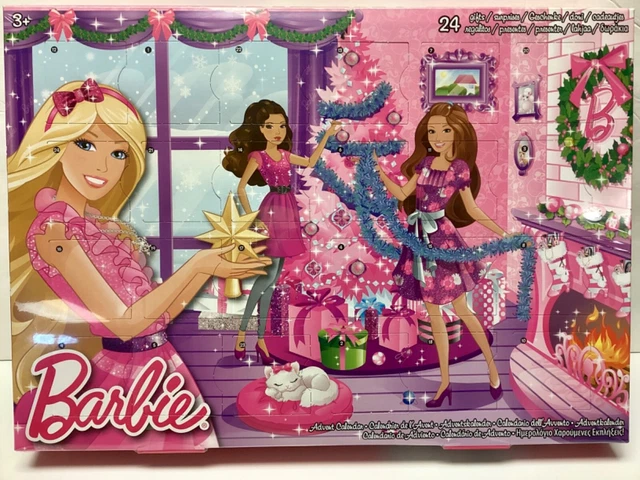 2012 Barbie Doll Holiday Advent Calendar w/ Accessories & Dress - Sealed Y7502