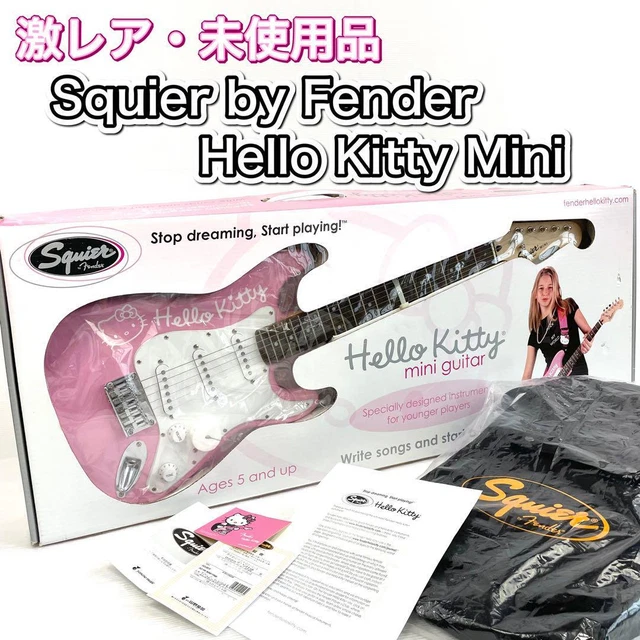 Squire by Fender Hello Kitty Mini Electric Guitar Rare Unused Item limited stock