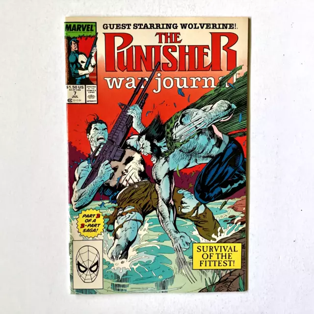 THE PUNISHER: WAR JOURNAL — Wolverine, Marvel Comics Vol. 1 No. 7 — July 1989