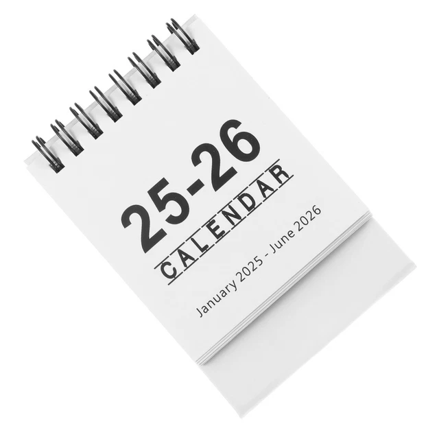 20252026 MINI DESK Calendar Monthly Flip Calendar for Office Desk Cute