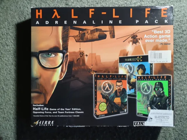 Half-Life Adrenaline Pack PC CD-ROM Big Box Game