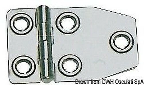 Charnière Inox MM 73x46 Marque Osculati 38.829.03