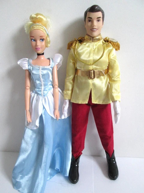 Disney Store Classic Cinderella & Prince Charming 12" Dolls - Little TLC