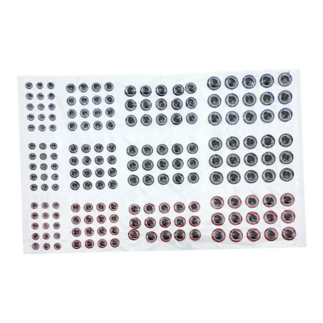 183pcs 3D Hard Epoxy Eyes 2/3/4 / 5mm Pesca a mosca Esche Esche Artigianato