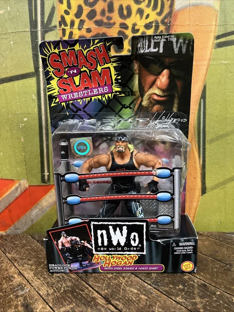 HOLLYWOOD HULK HOGAN NWO 1999 WCW Smash n Slam Action Figure with