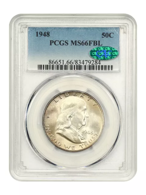 1948 50C Pcgs/Cac Ms66Fbl