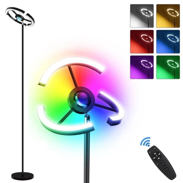 LED-Stehlampe 159 Cm Mit RGB IC, Fernbedienung & App – 16 Mio. Farben, Musik-Sync, Timer – Für Wohnzimmer & Partys