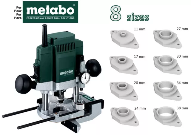 Pour défonceuse Metabo OFE 1229 Signal - 8 bagues de copiage