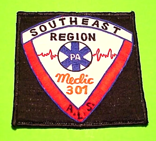 Southeast Region  Pennsylvania  Pa  4 1/4"  Medic 301  Emt / Paramedic Patch