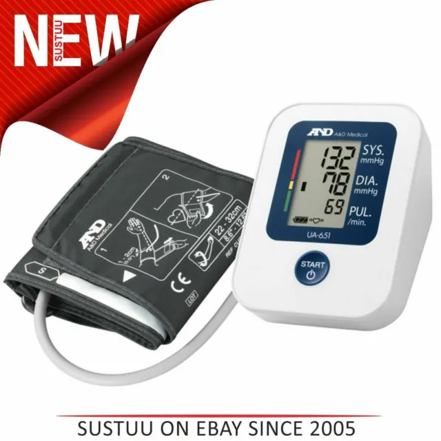 A&D Medical UA-651 Upper Arm Automatic Blood Pressure Monitor with SlimFit Cuff