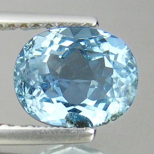 1.94Ct GORGEOUS ! UNTREATED SANTAMARIA BLUE AQUAMARINE FROM BRAZIL