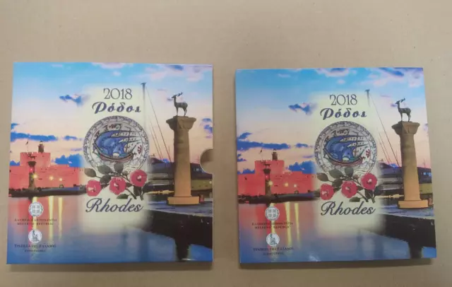 Grece 2018 Rhodes   Euro Set Coffret Bu Blister Officiel Euroset