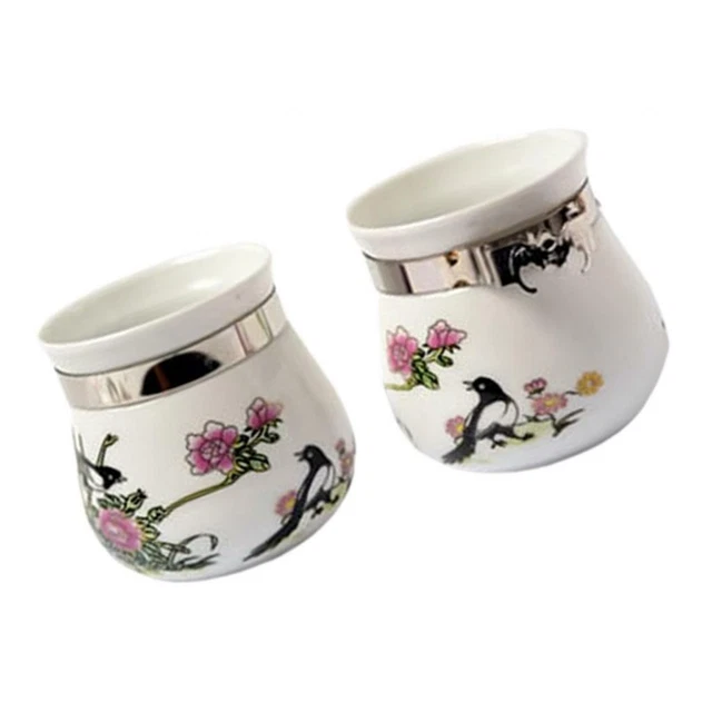 2 Pcs Bird Parrot Feeder Pet  Feeding Bowl Cage  Container