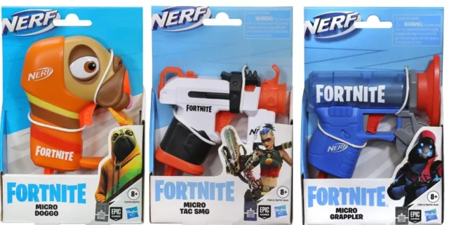 Hasbro NERF Fortnite Microshots Micro Dart Guns Blaster Gun Choose your guns